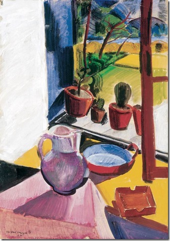 Varga, Ilosvai István - Flowerpots on the Windowsill - 1931 - Private collection